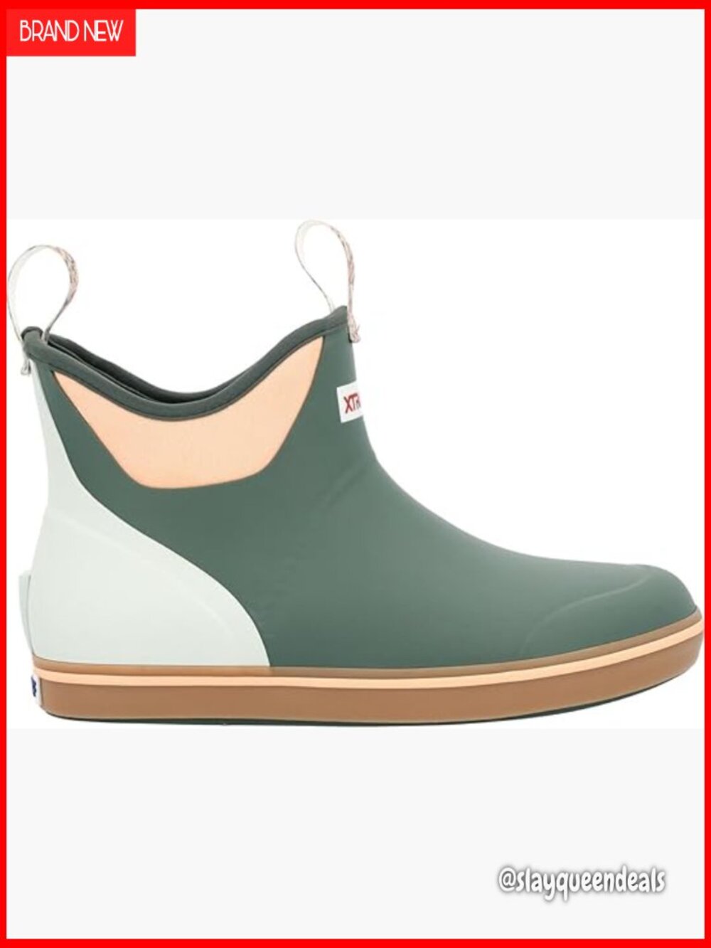 Waterproof Ankle Deck Boots Work Boots Pull-On 6-Inch Shaft